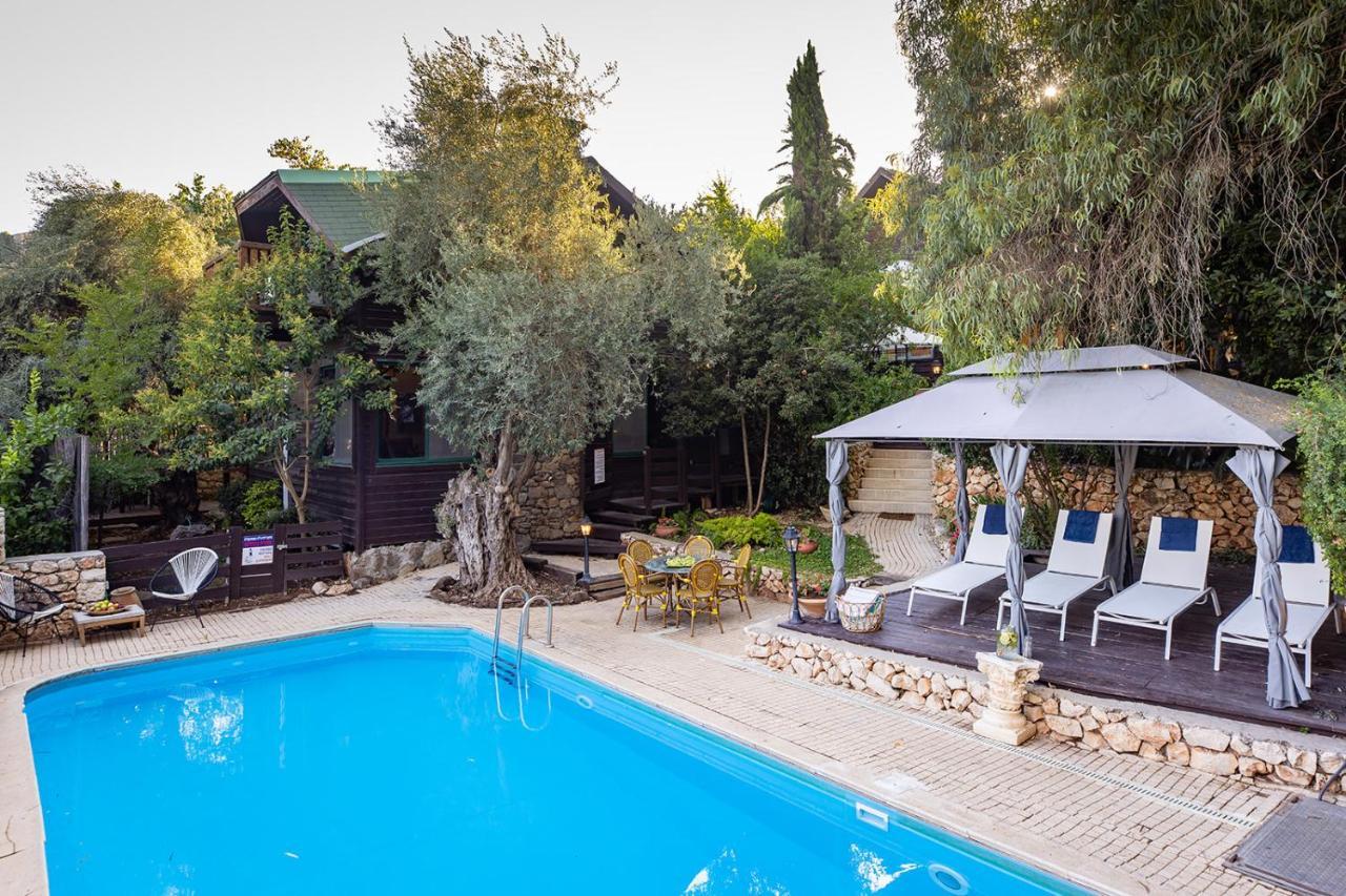 The House Rosh Pina - 2Brm With Pool Villa Kültér fotó